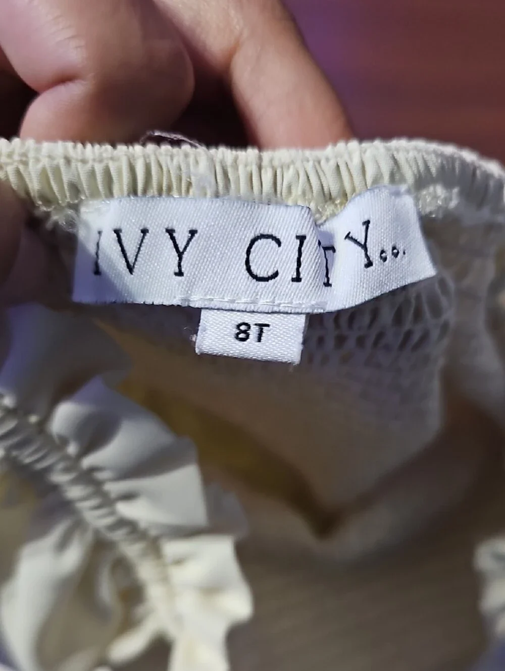 Ivy City Co Cream Puff-Sleeve Tiered Dress